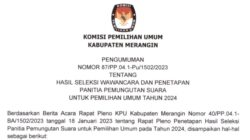 KPU Merangin Umumkan Nama-nama Calon Anggota PPS Terpilih Se-Kabupaten