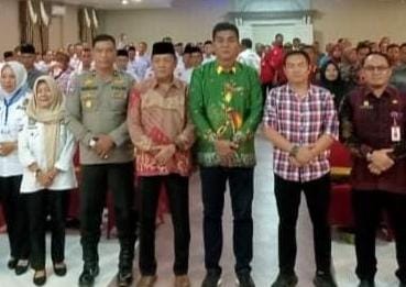 Wabup Nilwan Yahya usai buka acara Bimtek Kades dan Ketua BPD se-Kabupaten Merangin. Jumat (15/9/2023).