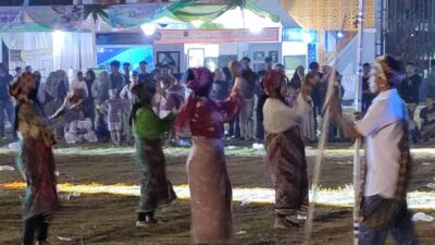 Malam Pekan Kebudayaan Daerah di halaman kantor baru Bupati Merangin. Minggu (17/9/2023).