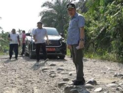 Pj Bupati Merangin H Mukti Pantau Kondisi Jalan yang Rusak di Batang Masumai