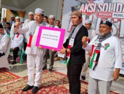 Peduli Palestina Menggema dari Bumi Merangin, Pj Bupati H Mukti: Salurkan Donasi Rp 72.129.000,-