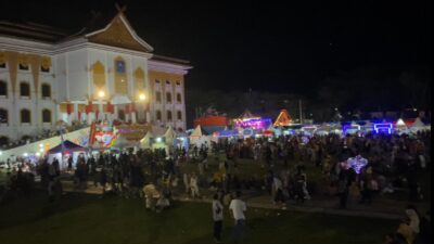 Ada Merangin Expo dan Bazar 2023 di halaman kantor Bupati Merangin, dalam rangka memperingati HUT kabupaten Merangin ke-74.