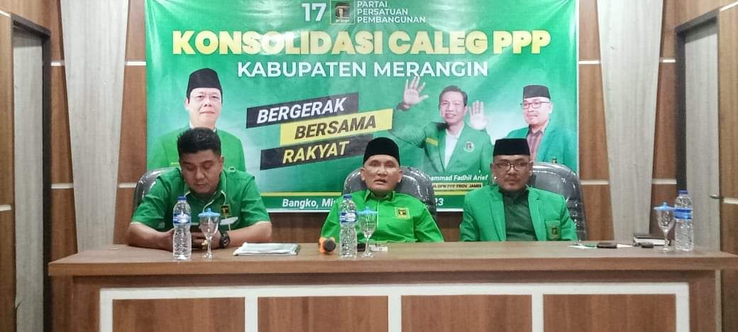 Dewan Pimpinan Cabang (DPC) Partai Persatuan Pembangunan (PPP) Kabupaten Merangin gelar rapat konsolidasi dan evaluasi pemenangan pemilu legislatif 2024 Minggu (24/12/2023).