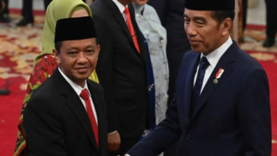 Bahlil Lahadalia (kiri) bersama Presiden RI Joko Widodo (kanan). Foto : Antara