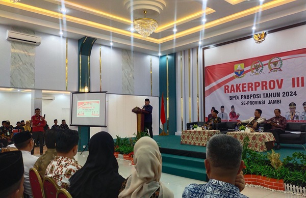 Al Haris Buka Rakerprov III BPD PABPDSI se Provinsi Jambi