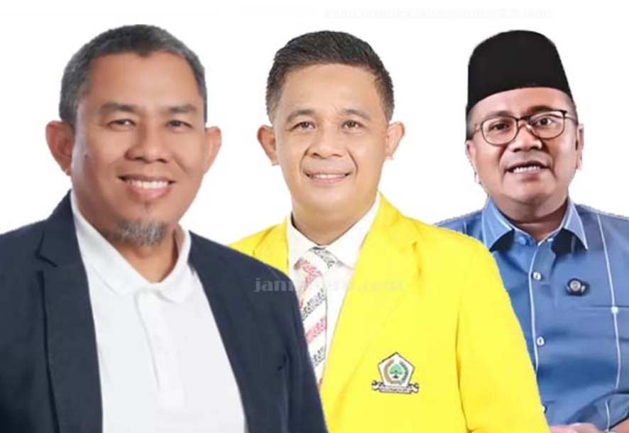 Dari kiri : H Abdul Rahman, Budi Setiawan, dan Maulana.