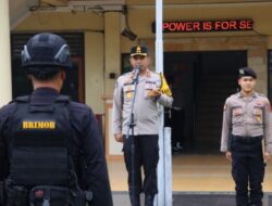 Polres Bungo Gelar Apel Pelepasan BKO Sat Brimob