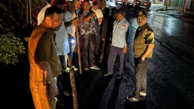 Jalan Bukit Tiung Kembali Ambles, Tim BPJN Jambi Turun Langsung dan Siapkan Dua Langkah Ini