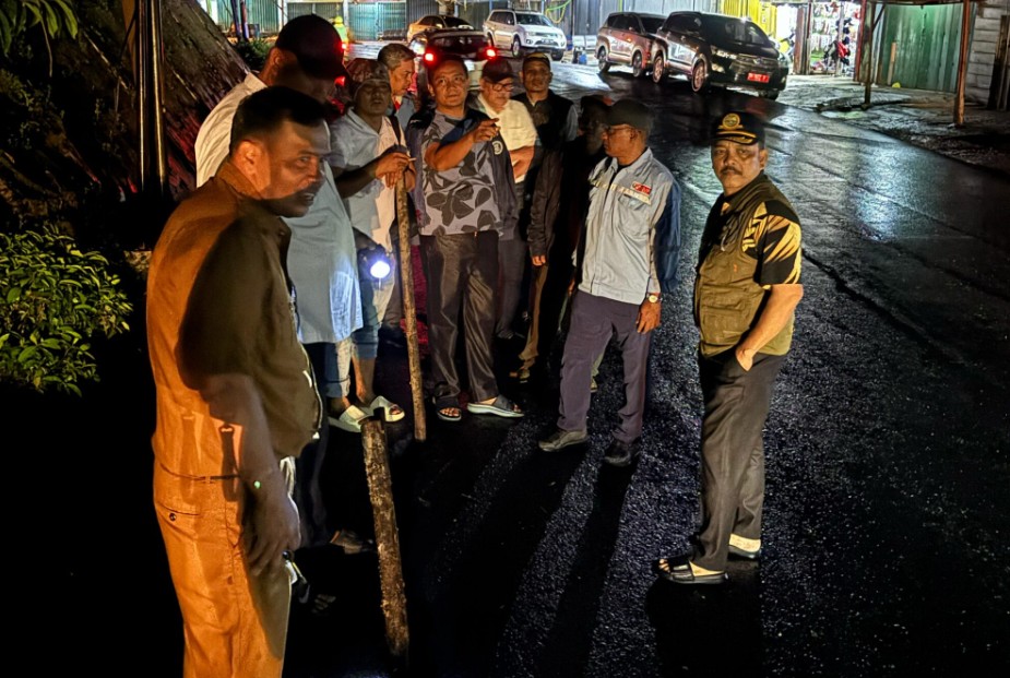 Jalan Bukit Tiung Kembali Ambles, Tim BPJN Jambi Turun Langsung dan Siapkan Dua Langkah Ini