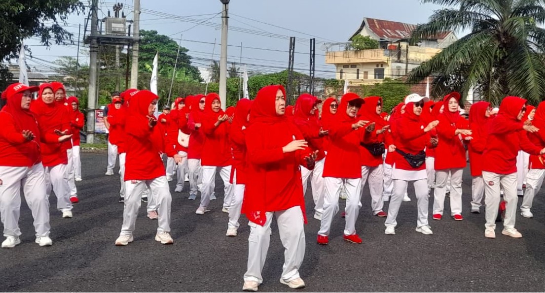 Kehadiran Hesti Haris di Peringatan HATERI ke-40, Dukungan Kuat Pengembangan Senam Tera di Jambi