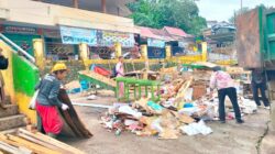 Penataan Pasar Bawah Bangko, 11 Kios Pedagang Buah Dipindahkan