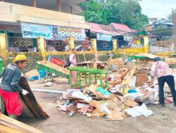 Penataan Pasar Bawah Bangko, 11 Kios Pedagang Buah Dipindahkan
