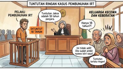 Terdakwa Dede Maulana, yang terbukti melakukan aksi pembunuhan keji terhadap korban, hanya dituntut hukuman 18 tahun penjara. Angka ini dinilai keluarga sangat jauh dari rasa keadilan dibandingkan dengan hilangnya nyawa orang tercinta secara tragis.