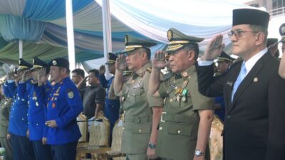 Wakil Gubernur Jambi Hadiri Upacara HUT Satpol PP, HUT Damkar dan HUT Satlinmas di Kota Palembang