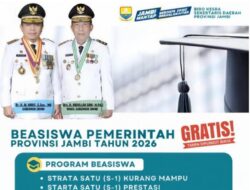 Beasiswa S1 Provinsi Jambi Tahun 2026 Dibuka hingga 11 Juni, Cek Persyaratannya