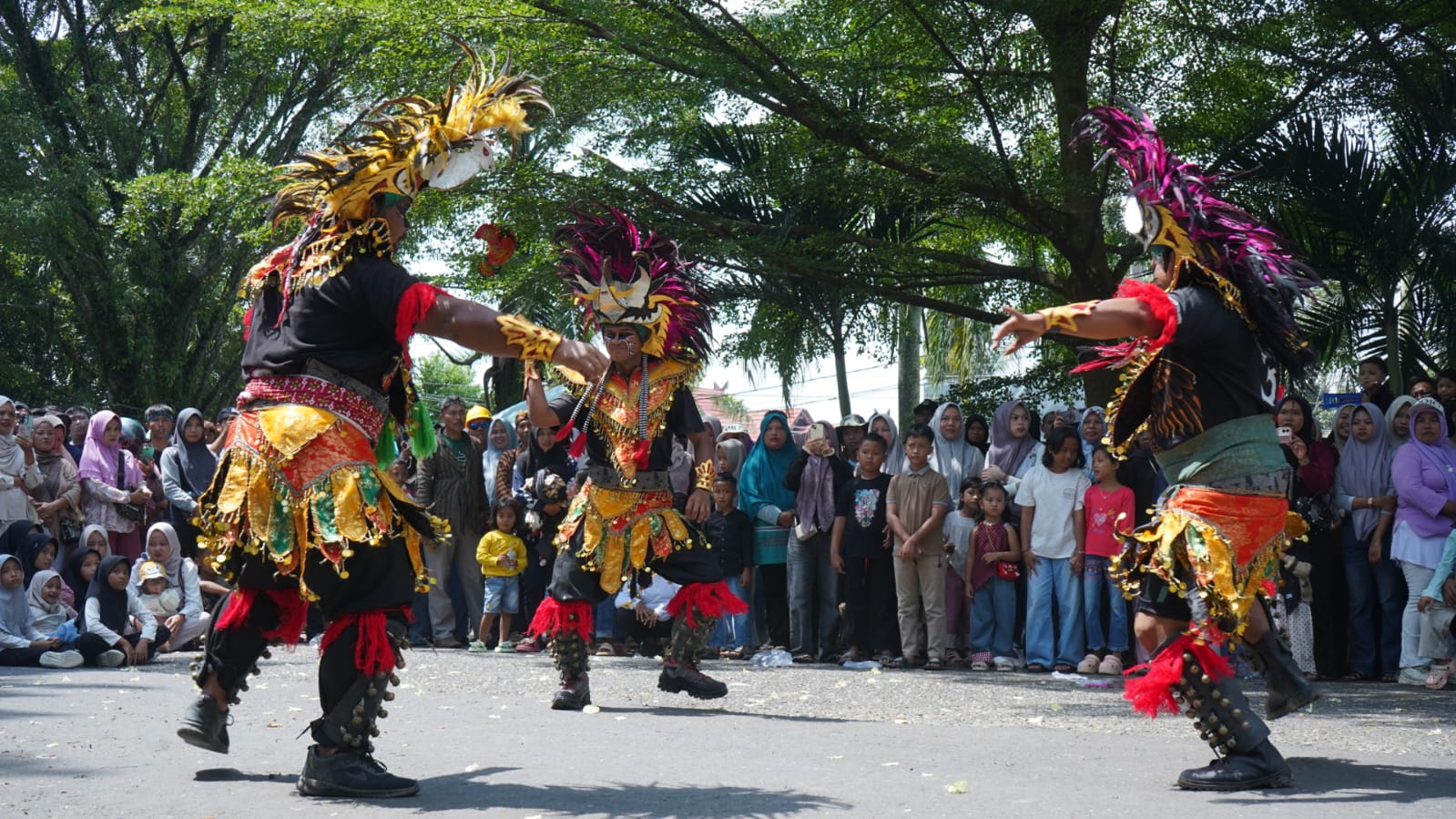 Kirab Budaya Nasional yang digelar Paguyuban Keluarga Jawa Merangin (PKJM) dalam rangka Gebyar Suro, berlangsung luar biasa ramai dan spektakuler, menampilkan sekitar 30 grup Kuda Lumping, Reok dan sendra tari yang memukau.