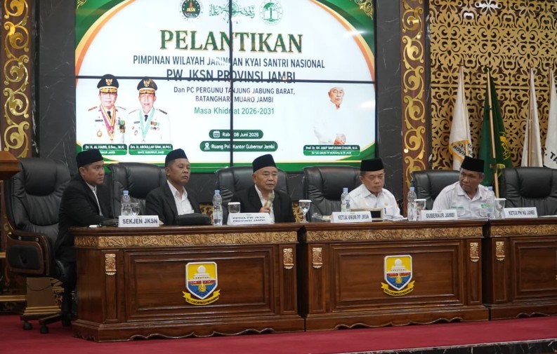 Hadiri Pelantikan JKSN Jambi, Al Haris Tekankan Peran Guru dan Kiai Jaga Moral Generasi Bangsa