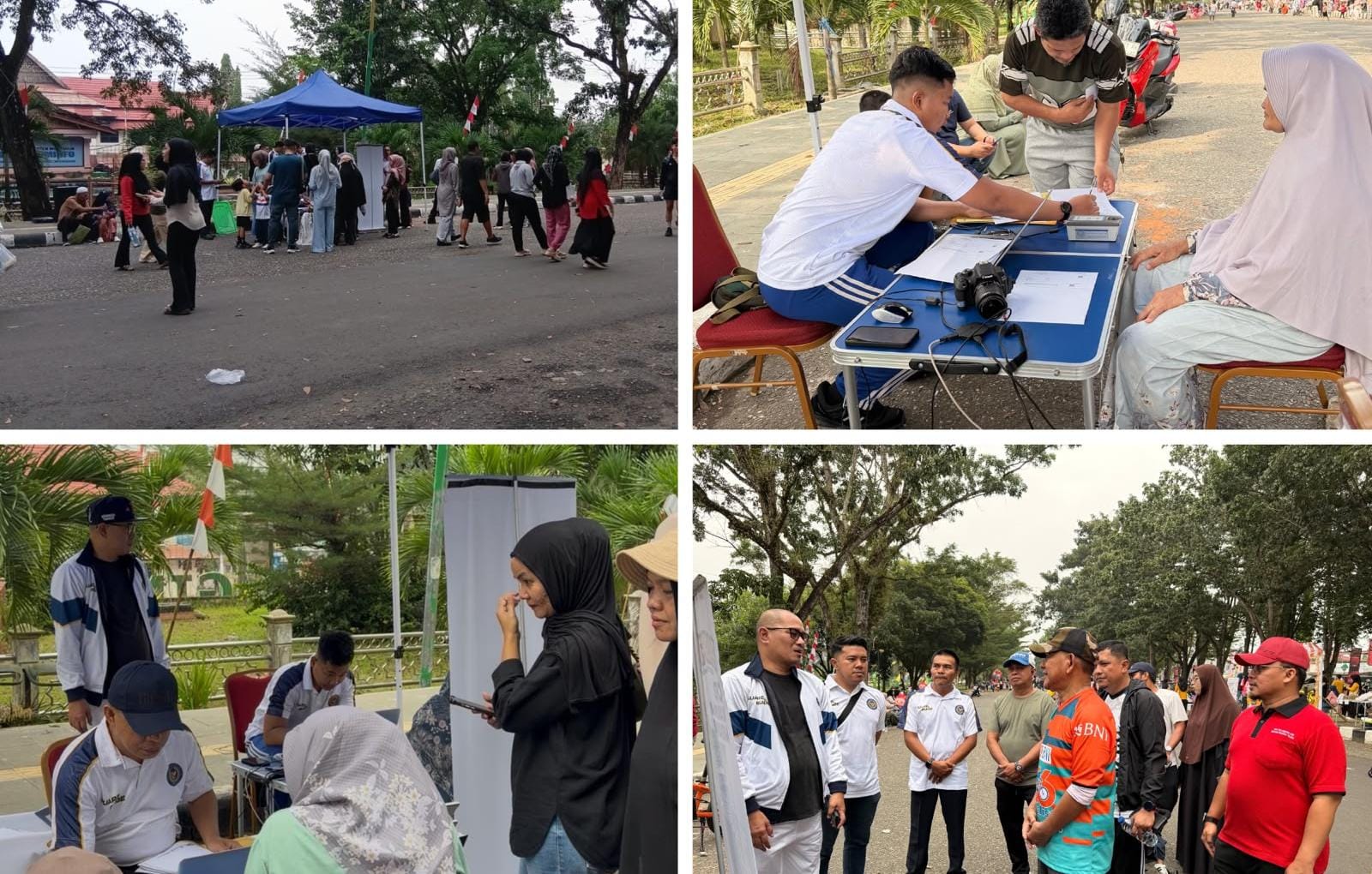 Suasana Car Free Day (CFD) di kawasan Jalur Dua Taman Bujang Upik, Kabupaten Merangin, tampak berbeda pada Minggu (2/8/2026).