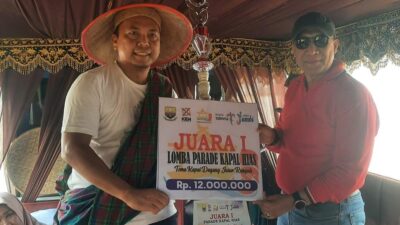 Kabupaten Merangin berhasil menjadi juara pertama pada lomba Parade Kapal Hias memeriahkan Hari Ulang Tahun (HUT) ke-81 RI, dengan tema ‘Kapal Dadang Jalur Rempah’ yang digelar Pemerintah Provinsi Jambi, Sabtu (29/8/2026).